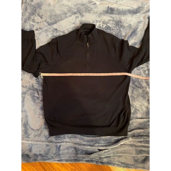 Brooks Brothers Men's XL Navy Blue Half-Zip Pullover Sweater - Picture 1 of 5